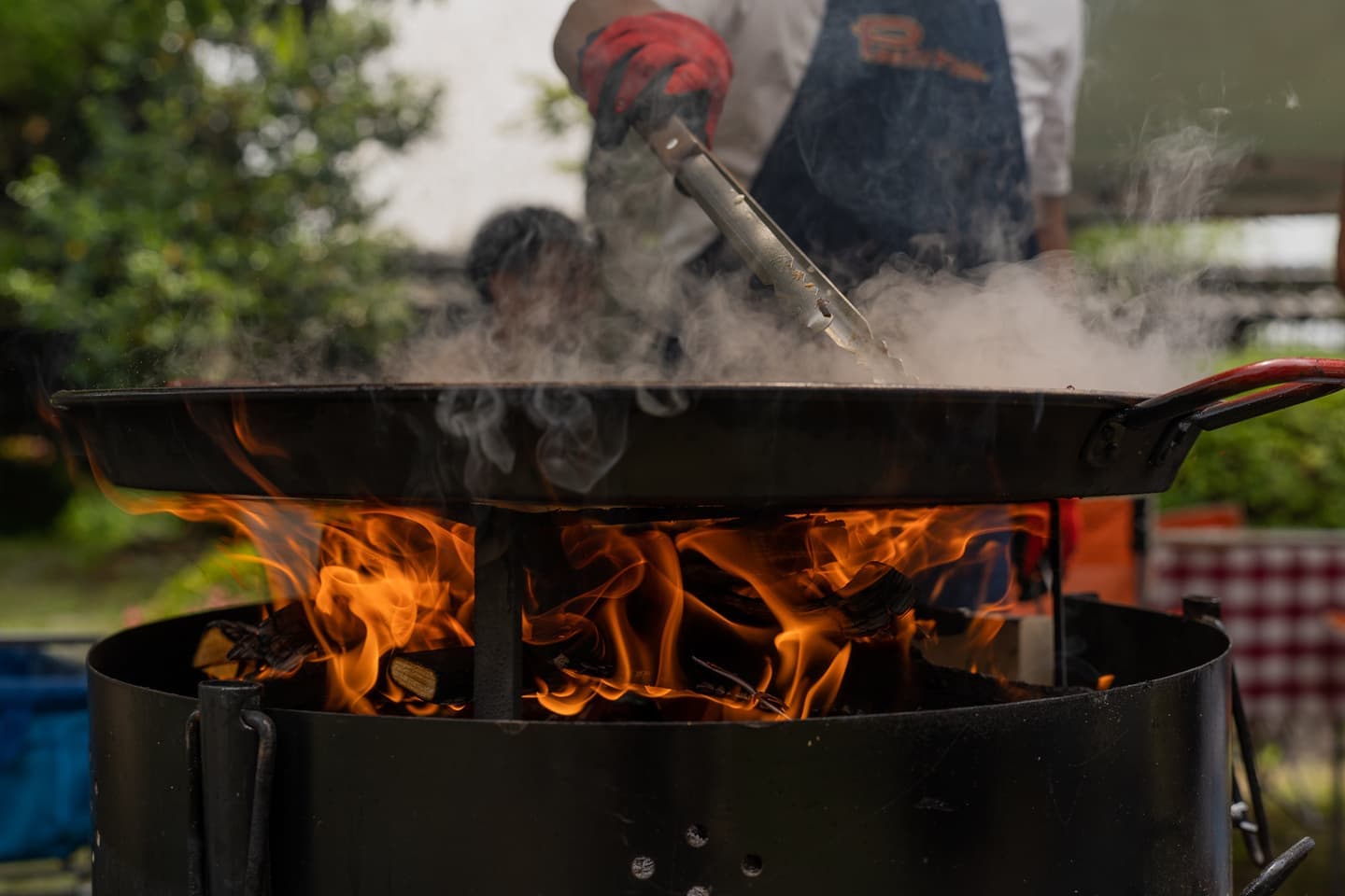 パエリア　調理