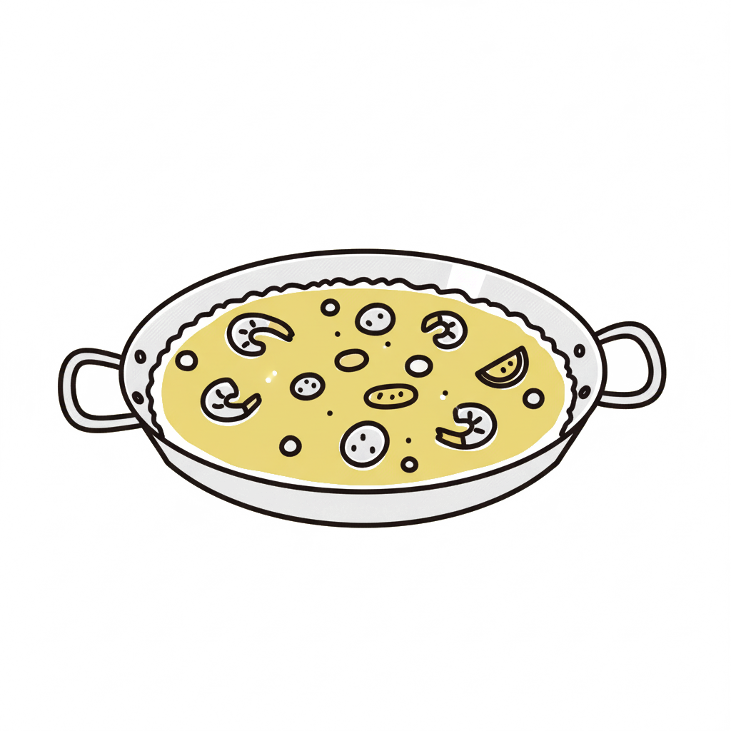 パエリア　イラスト